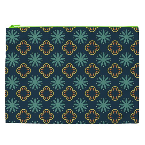 Flowers Pattern Design Abstract Cosmetic Bag (XXL) from ArtsNow.com Front