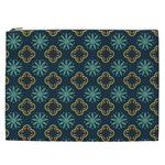 Flowers Pattern Design Abstract Cosmetic Bag (XXL)