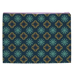 Flowers Pattern Design Abstract Cosmetic Bag (XXL) from ArtsNow.com Back