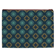 Flowers Pattern Design Abstract Cosmetic Bag (XXL) from ArtsNow.com Back