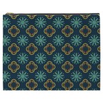 Flowers Pattern Design Abstract Cosmetic Bag (XXXL)