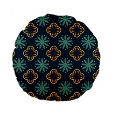 Flowers Pattern Design Abstract Standard 15  Premium Round Cushions from ArtsNow.com Front