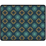 Flowers Pattern Design Abstract Two Sides Fleece Blanket (Medium)