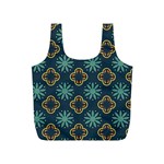 Flowers Pattern Design Abstract Full Print Recycle Bag (S)