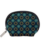 Flowers Pattern Design Abstract Accessory Pouch (Small)