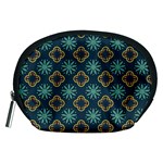 Flowers Pattern Design Abstract Accessory Pouch (Medium)