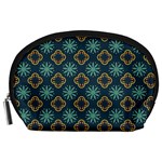 Flowers Pattern Design Abstract Accessory Pouch (Large)