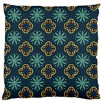 Flowers Pattern Design Abstract Standard Premium Plush Fleece Cushion Case (One Side)