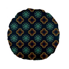 Flowers Pattern Design Abstract Standard 15  Premium Flano Round Cushions from ArtsNow.com Front