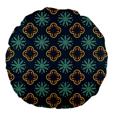 Flowers Pattern Design Abstract Large 18  Premium Flano Round Cushions from ArtsNow.com Front