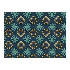 Flowers Pattern Design Abstract Two Sides Premium Plush Fleece Blanket (Mini) from ArtsNow.com 35 x27  Blanket Back