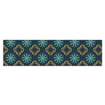 Flowers Pattern Design Abstract Oblong Satin Scarf (16  x 60 )