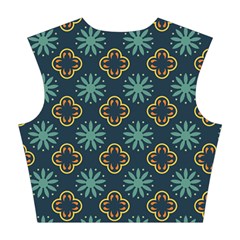 Flowers Pattern Design Abstract Cotton Crop Top from ArtsNow.com Back