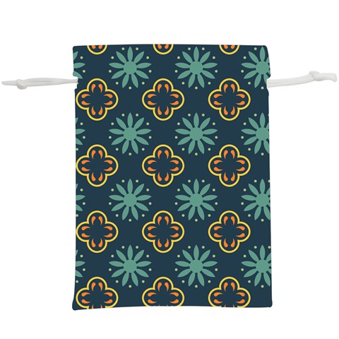 Flowers Pattern Design Abstract Lightweight Drawstring Pouch (XL) from ArtsNow.com Front