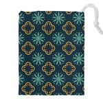 Flowers Pattern Design Abstract Drawstring Pouch (4XL)