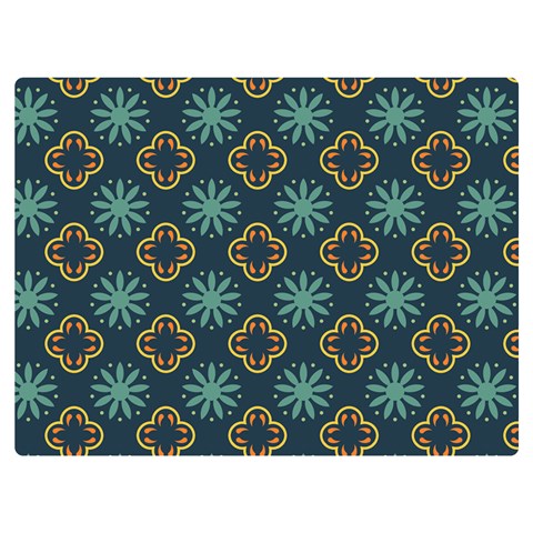 Flowers Pattern Design Abstract Premium Plush Fleece Blanket (Extra Small) from ArtsNow.com 40 x30  Blanket Front