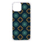 Flowers Pattern Design Abstract iPhone 14 TPU UV Print Case