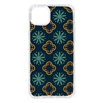 Flowers Pattern Design Abstract iPhone 14 Plus TPU UV Print Case