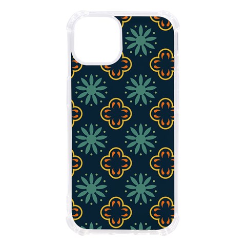 Flowers Pattern Design Abstract iPhone 13 TPU UV Print Case from ArtsNow.com Front