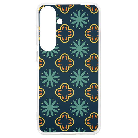 Flowers Pattern Design Abstract Samsung Galaxy S24 Ultra 6.9 Inch TPU UV Case from ArtsNow.com Front