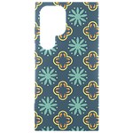 Flowers Pattern Design Abstract Samsung Galaxy S24 Ultra 6.9 Inch Black TPU UV Case