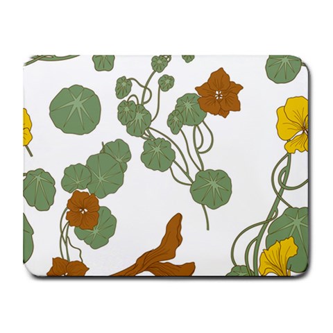 Nasturtium Flowers Plant Leaves Small Mousepad from ArtsNow.com Front