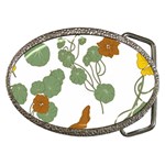 Nasturtium Flowers Plant Leaves Belt Buckles