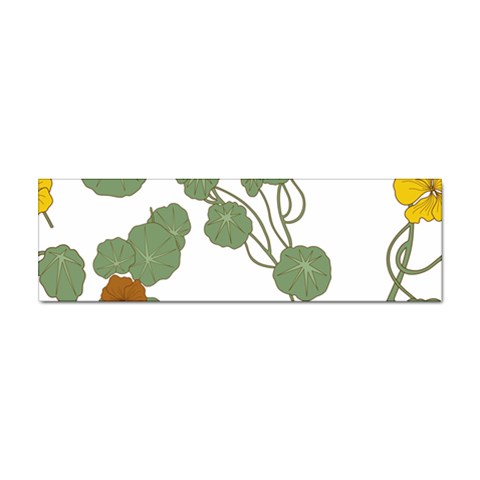 Nasturtium Flowers Plant Leaves Sticker (Bumper) from ArtsNow.com Front