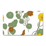 Nasturtium Flowers Plant Leaves Magnet (Rectangular)