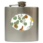 Nasturtium Flowers Plant Leaves Hip Flask (6 oz)