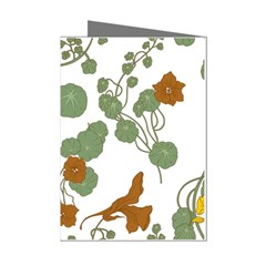 Nasturtium Flowers Plant Leaves Mini Greeting Cards (Pkg of 8) from ArtsNow.com Left