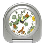 Nasturtium Flowers Plant Leaves Travel Alarm Clock