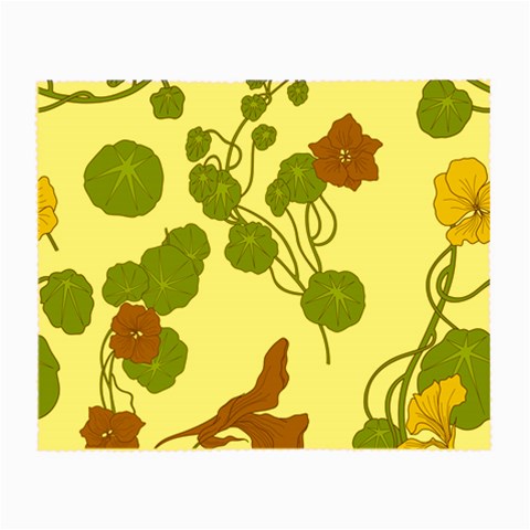 Nasturtium Flowers Plant Leaves Small Glasses Cloth from ArtsNow.com Front