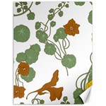 Nasturtium Flowers Plant Leaves Canvas 18  x 24 