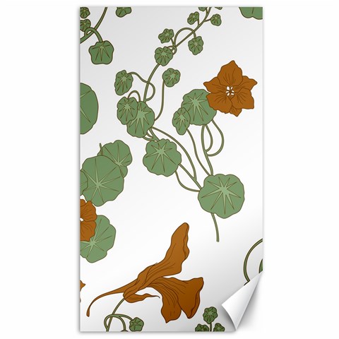 Nasturtium Flowers Plant Leaves Canvas 40  x 72  from ArtsNow.com 39.28 x69.23  Canvas - 1