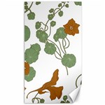 Nasturtium Flowers Plant Leaves Canvas 40  x 72 