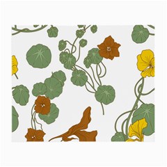 Nasturtium Flowers Plant Leaves Small Glasses Cloth (2 Sides) from ArtsNow.com Front