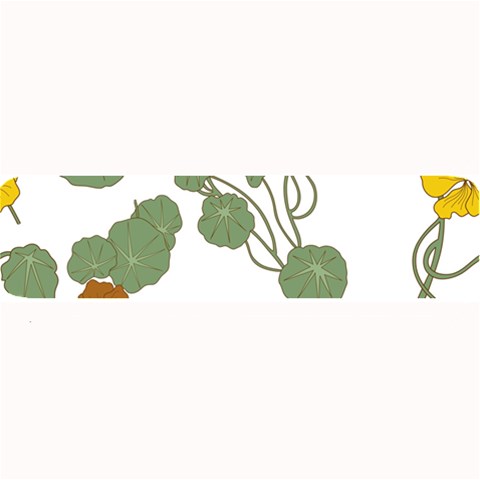 Nasturtium Flowers Plant Leaves Large Bar Mat from ArtsNow.com 32 x8.5  Bar Mat