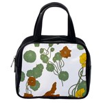 Nasturtium Flowers Plant Leaves Classic Handbag (One Side)