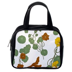 Nasturtium Flowers Plant Leaves Classic Handbag (Two Sides) from ArtsNow.com Back