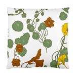 Nasturtium Flowers Plant Leaves Standard Cushion Case (One Side)