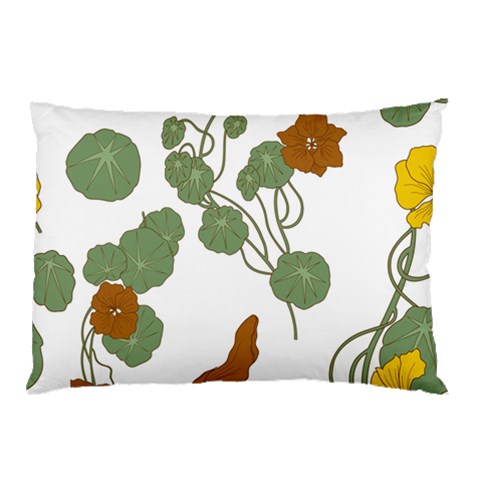 Nasturtium Flowers Plant Leaves Pillow Case from ArtsNow.com 26.62 x18.9  Pillow Case