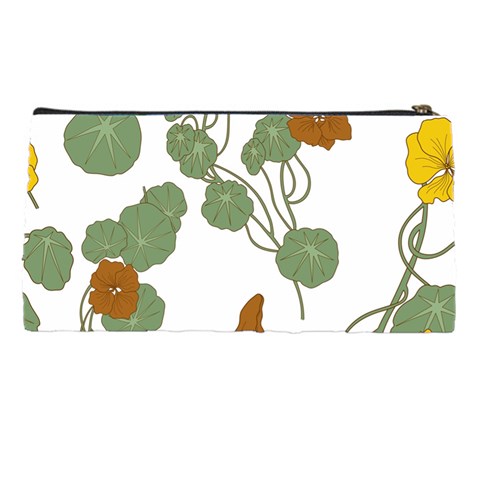 Nasturtium Flowers Plant Leaves Pencil Case from ArtsNow.com Back