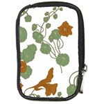 Nasturtium Flowers Plant Leaves Compact Camera Leather Case