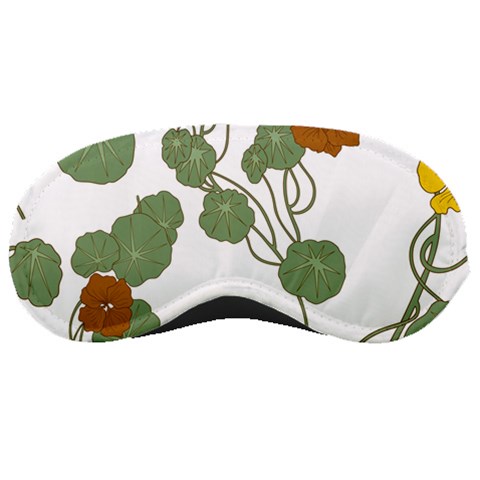 Nasturtium Flowers Plant Leaves Sleep Mask from ArtsNow.com Front