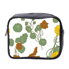 Nasturtium Flowers Plant Leaves Mini Toiletries Bag (Two Sides) from ArtsNow.com Front