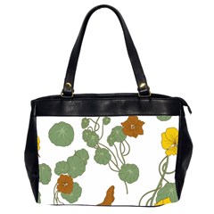 Nasturtium Flowers Plant Leaves Oversize Office Handbag (2 Sides) from ArtsNow.com Front