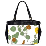 Nasturtium Flowers Plant Leaves Oversize Office Handbag (2 Sides)