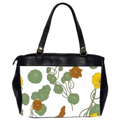 Nasturtium Flowers Plant Leaves Oversize Office Handbag (2 Sides) from ArtsNow.com Back