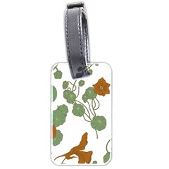 Nasturtium Flowers Plant Leaves Luggage Tag (two sides) from ArtsNow.com Back